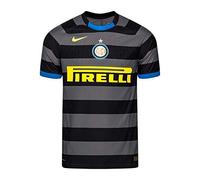 Nike Inter M Vapor MTCH JSY SS 3R T-Shirt Homme, Dark Grey/(Tour Yellow) (Full Sponsor), FR : L (Taille Fabricant : L)