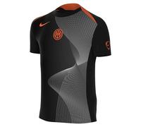 NIKE Inter Milan Academy Pro 3E Tenue Haut De Foot D'Avant-Match Dri-Fit Total 90 pour Ado, Black/Thunder Blue/Safety Orange, HM4188-010, L