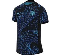 NIKE Inter Milan Academy Pro Haut De Foot À Manches Courtes D'Avant-Match Dri-Fit pour Homme, Chlorine Blue/Noir/Chlorine Blue, HJ7145-448, 2XL