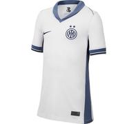 Nike Inter Milan FN9149-123 Stadium Away Dri-Fit Réplique du Maillot de Football pour Enfants Plus âgés Blanc/Iris Whisper/Midnight Navy