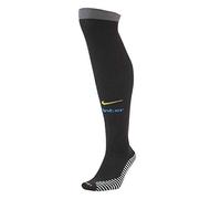 Nike Inter U Stad OTC Sock 3R Chaussettes Black/Dark Grey/Blue Spark/(Tour Yellow) FR: XL (Taille Fabricant: XL)
