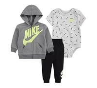 Nike Bodies Just Do It Toss – 3 unités – 9 mois – Noir/Gris – Taille unique mixte