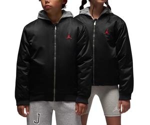 Nike Jdn Big Logo Hooded Bomber TG. 10-12 Years 023 - Black 10-12 Years