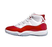 Nike Jordan 11 Retro Cool Grey 2021 Baskets pour homme CT8012-005, Blanc/rouge/noir, 41 EU