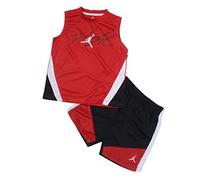 Nike Jordan 23 Jersey Set Débardeur Capuche Chaussettes Blanc 001 6-12 Mois, noir/rouge, 4