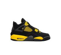 Nike Jordan 4 Retro Chaussures pour Homme Taille, Noir/Blanc-Jaune Tour, 9