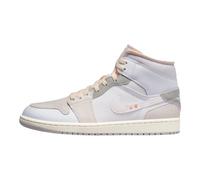 Nike Jordan Air 1 Mid (White/Metallic Gold-Obsidian 8), Blanc/gris neutre-fantôme, 10