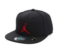 Nike Jordan Big Boys Youth Retro Snapback Hat (Black/Red, One Size 8/20)