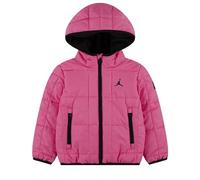 NIKE Jordan Doudoune Fille à Capuche Midweight Puffer Rose, Rose/Noir, 8-10 ans