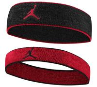 Nike Jordan J.100.4301.053.OS Lot de 2 Bandeaux Chenille Noir/Rouge/Rouge Gym Taille Unique