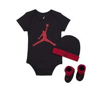 Nike Jordan Jumpman 3 Piece Infant Set (Black(LJ0041-KR5)/Red, 0-6 Months)