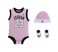 Nike Jordan Jumpman Air 23 Ensemble de 3 pièces pour bébé Rose (LJ0208-A9Y)/blanc, 0-6 mois