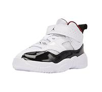 Nike Jordan Jumpman Two Trey Chaussures pour bébé/tout-petit, Blanc/noir/rouge gym, 10 Toddler