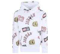 Nike Jordan MJ Essentials Print Sweat à Capuche pour garçon Blanc, Noir, 8-10 Ans