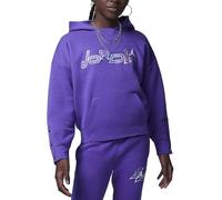 Nike Jordan Sweat-Shirt à Capuche pour Fille Take Flight Snap Violet Code 45C807-P44, Aubergine, 10-12 Ans