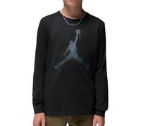 NIKE Jordan T-Shirt Garçon Manches Longues Jumpman Drips Noir, noir/gris, 12-13 ans