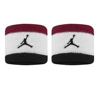 Nike Jordan Wristbands J1004300652OS Lot de 2 Bandeaux éponge en Tissu éponge Cardinal Rouge/Blanc/Noir/Noir