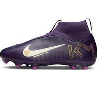Chaussure de foot montante à crampons multi-surfaces Nike Jr. Mercurial Superfly 10 Academy « Kylian Mbappé » pour enfant/ado Grand Purple/Pale Ivory 37.5