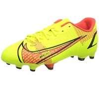 Nike Jr. Mercurial Vapor 14 Academy FG/MG Little/Big Kids' Multi-Ground Soccer Cleats, Volt/Bright Crimson, 38 EU