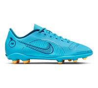Nike Jr. Mercurial Vapor 14 Club MG Little/Big Kids' Multi-Ground Soccer Cleats, Chlorine Blue/Laser Orange, 38 EU