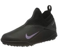 Nike JR Phantom VSN 2 Academy DF TF Football Shoe, Black/Black, 32 EU