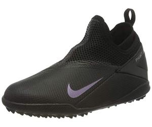 Nike JR Phantom VSN 2 Academy DF TF Football Shoe, Black/Black, 32 EU