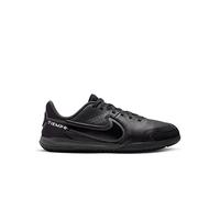 Nike Jr. Tiempo Legend 9 Academy IC Little/Big Kids' Indoor/Court Soccer Shoes, Black/DK Smoke Grey-Summit White, 35.5 EU Étroit