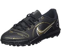 Nike JR Vapor 14 Academy TF, Sneakers Black/Metallic Gold-Metallic Silver, 36 EU
