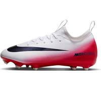 Nike Jr. Zoom Mercurial 16 Academy Lv8 FG/MG Fußballschuh für Jüngere/Ältere Kinder Vapor 15 Chaussure de Football, University Red Dark Obsidienne, 33 EU