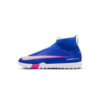 Nike Zoom Mercurial Superfly 10 Academy Junior Astro Turf Football Boots Bleu/Blanc/Rose 5 (38) Male