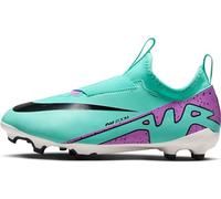 NIKE Jr Zoom Vapor 15 Academy FG/MG Basse, Hyper Turq Fuchsia Dream Black White, 38 EU