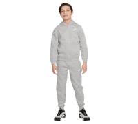 Nike K NSW Club FLC FZ Tracksuit, DK Grey Heather/White, S Unisex