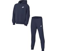 Nike K NSW Club FLC FZ Tracksuit, Midnight Navy/White, XL Unisex