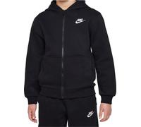 NIKE K NSW CLUB FLC HD FZ LS LBR Veste Sweatshirt Enfant noir M