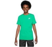 Nike K NSW Tee EMB Futura T-Shirt Boy's, Stadium Green/White, XL