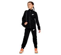 NIKE K NSW Tracksuit Poly FZ HBR, Noir/Noir/Blanc, 158-170 Unisex