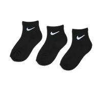 Nike Kids Ankle 3 Pack Unisexe - Chaussettes, Noir - Taille 23.5 - 27 Black 23.5 - 27