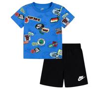 Nike B NSW AOP Ft Short Set 66l693 Complet, Bleu Ciel, 12 Mois Bébé garçon