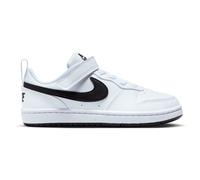 Nike Basket Court Borough Low Recraft (PS) – Cuir et textile, Blanc/Noir – Taille 34