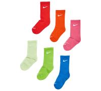 Nike Kids Crew 6 Pack Unisexe - Chaussettes, Jaune - Taille 27 - 35 - Coton Yellow 27 - 35