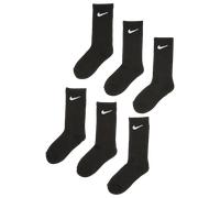 Nike Kids Crew 6 Pack Unisexe - Chaussettes, Noir - Taille 27 - 35 - Coton Black 27 - 35