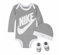 Ensemble 3 piÃšces bÃ©bÃ© garÃ§on Nike Futura Logo Gris 6/12 mois