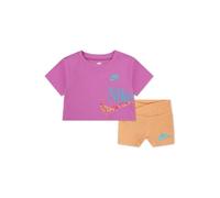 Nike kids girl wild flower boxy tee short 12 mois