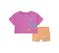 Nike kids girl wild flower boxy tee short 18 mois