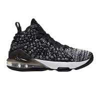 Nike Kids' Grade School Lebron 17 Basketball Shoes (6.5, Black/Black/White)