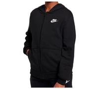 Nike - Kid's NSW Club FT Hooded Full ZIP L/S LBR - Veste à capuche - S - black / white