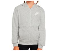 Nike - Kid's NSW Club FT Hooded Full ZIP L/S LBR - Veste à capuche - S - dark grey heather / base grey / white