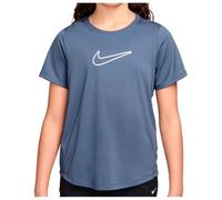 Nike - Kid's One Fitted Dri-Fit Short-Sleeve Top - T-shirt technique - M - world indigo / white