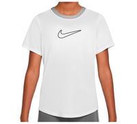 Nike - Kid's One Fitted Dri-Fit Short-Sleeve Top - T-shirt technique - XS - white / black