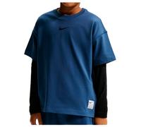 Nike - Kid's Pro Dri-FIT Short-Sleeve Training Top - T-shirt technique - XS - mystic navy / black